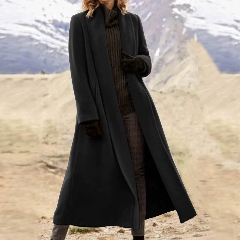 Abrigo de lana extra largo de  - Wool Coat Peacoat reseña y precio