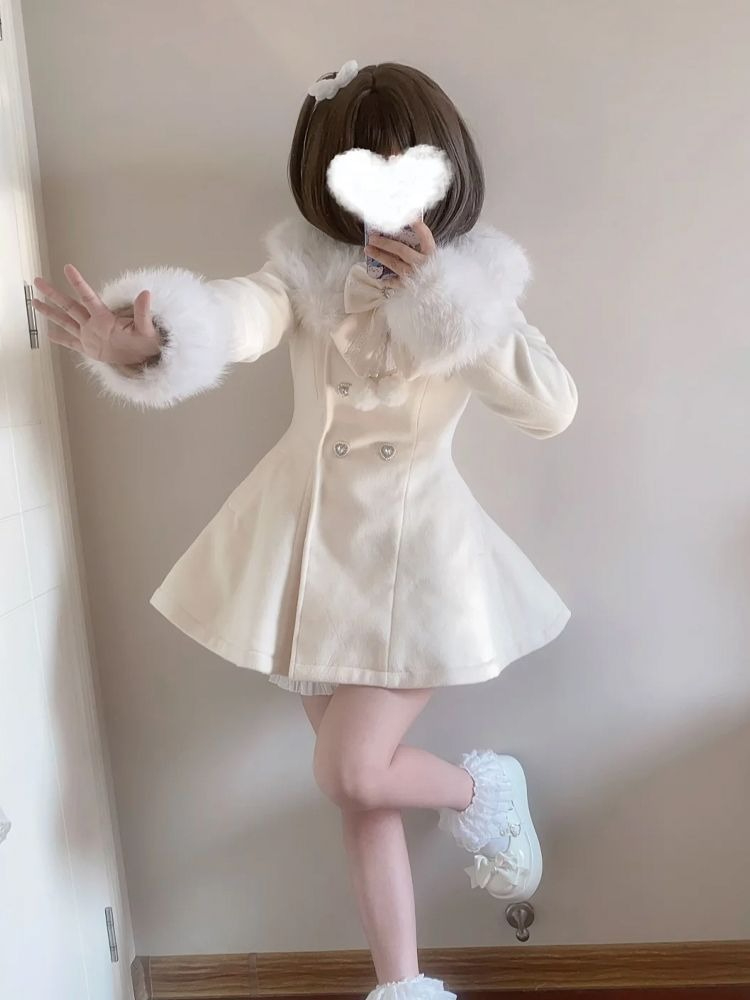 Abrigo Elegante Kawaii Japonés - Wool Coat Peacoat reseña y precio