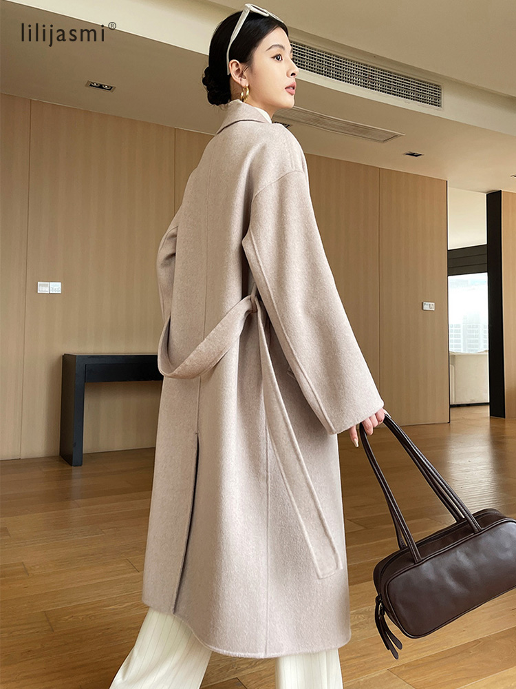 Abrigo de lana con solapa de m - Wool Coat Peacoat reseña y precio