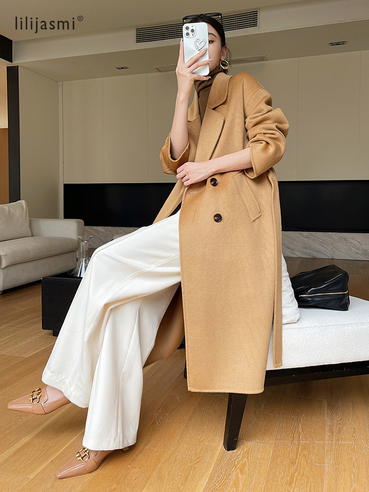 Abrigo de lana con solapa de m - Wool Coat Peacoat reseña y precio